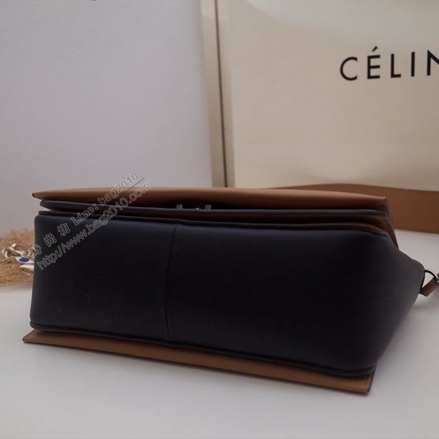 Celine女包 賽琳爆款 香味帶紋路進口小牛皮 CELINE FRAME BAG 可單肩可斜挎 25914  slyd2070